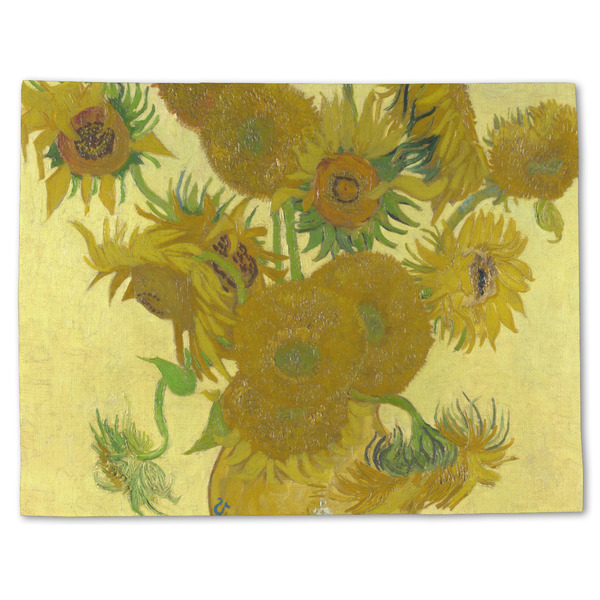 Custom Sunflowers (Van Gogh 1888) Single-Sided Linen Placemat - Single