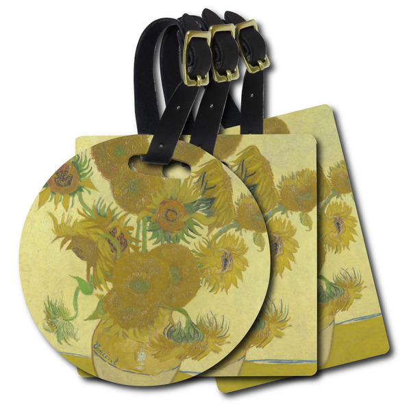 Custom Sunflowers (Van Gogh 1888) Plastic Luggage Tag