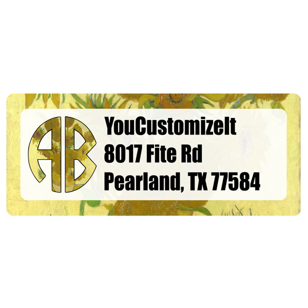 Custom Sunflowers (Van Gogh 1888) Return Address Labels
