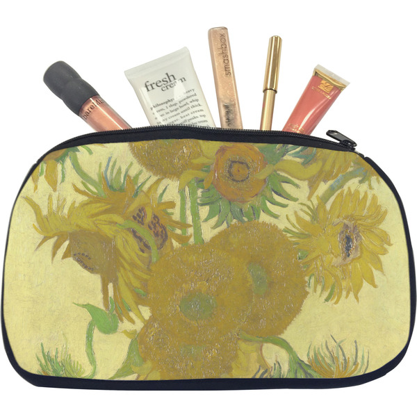 Custom Sunflowers (Van Gogh 1888) Makeup / Cosmetic Bag - Medium