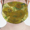 Sunflowers (Van Gogh 1888) Mask - Pleated (new) Front View on Girl