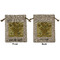 Sunflowers (Van Gogh 1888) Medium Burlap Gift Bag - Front & Back