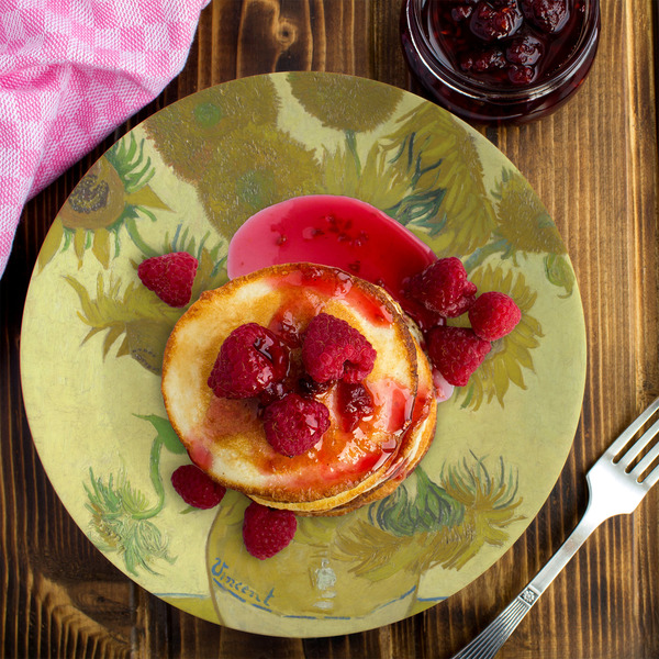 Sunflowers (Van Gogh 1888) Melamine Plate 8 inches - LIFESTYLE