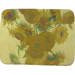 Sunflowers (Van Gogh 1888) Memory Foam Bath Mat - 48"x36"