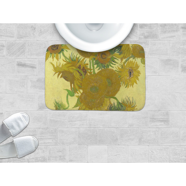 Sunflowers (Van Gogh 1888) Memory Foam Bath Mat - LIFESTYLE 24x17