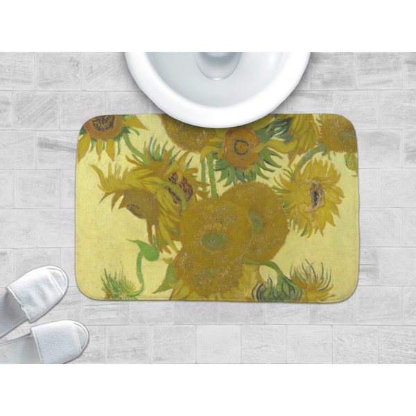 Sunflowers (Van Gogh 1888) Memory Foam Bath Mat - LIFESTYLE 34x21