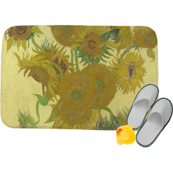 Sunflowers (Van Gogh 1888) Memory Foam Bath Mat - 34"x21"