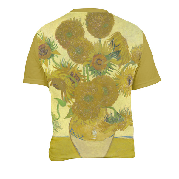 Sunflowers (Van Gogh 1888) Men's Crew Neck T Shirt Medium - Back