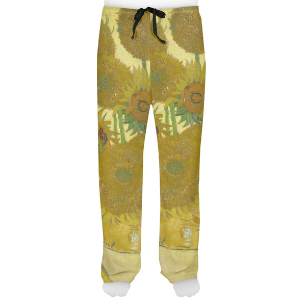 Sunflowers (Van Gogh 1888) Men's Pjs Front - on model