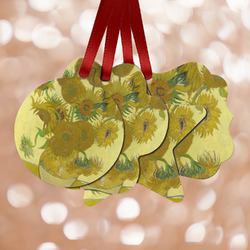 Sunflowers (Van Gogh 1888) Metal Ornaments - Double Sided