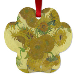 Sunflowers (Van Gogh 1888) Metal Paw Ornament - Double Sided