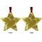 Sunflowers (Van Gogh 1888) Metal Star Ornament - Front and Back