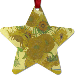 Sunflowers (Van Gogh 1888) Metal Star Ornament - Double Sided
