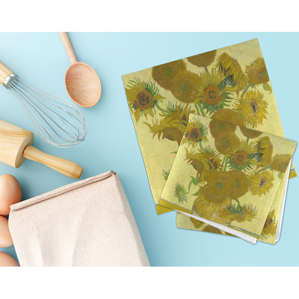 Sunflowers (Van Gogh 1888) Microfiber Dish Rag - LIFESTYLE