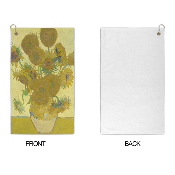 Sunflowers (Van Gogh 1888) Microfiber Golf Towels - APPROVAL