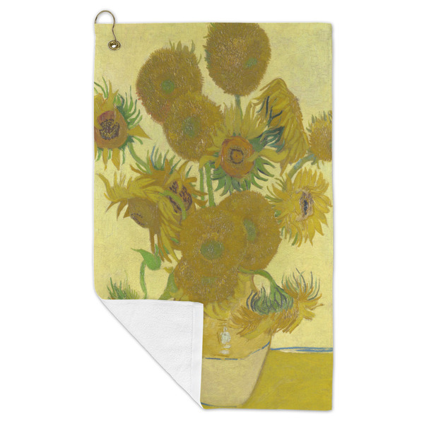 Sunflowers (Van Gogh 1888) Microfiber Golf Towels - FOLD