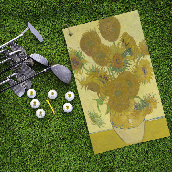 Sunflowers (Van Gogh 1888) Microfiber Golf Towels - LIFESTYLE