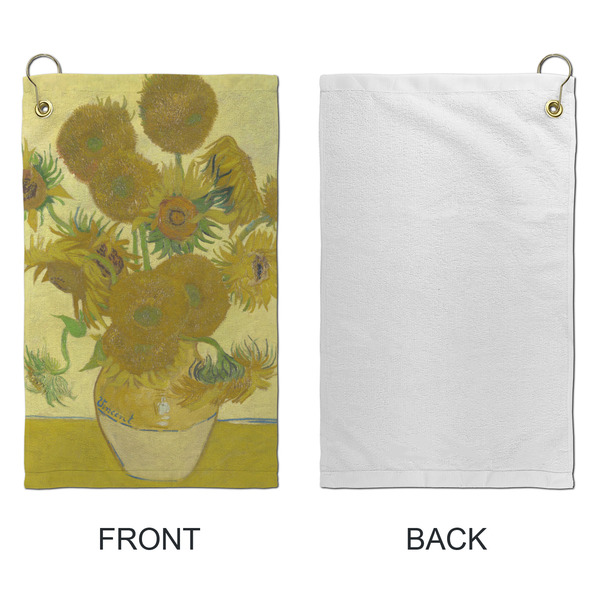 Sunflowers (Van Gogh 1888) Microfiber Golf Towels - Small - Approval