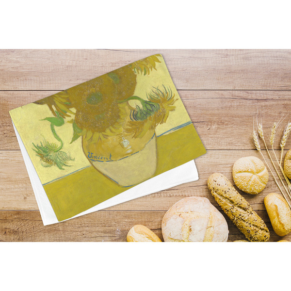 Sunflowers (Van Gogh 1888) Microfiber Kitchen Towel - LIFESTYLE