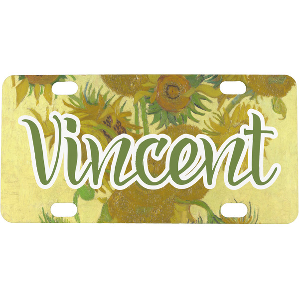 Custom Sunflowers (Van Gogh 1888) Mini/Bicycle License Plate
