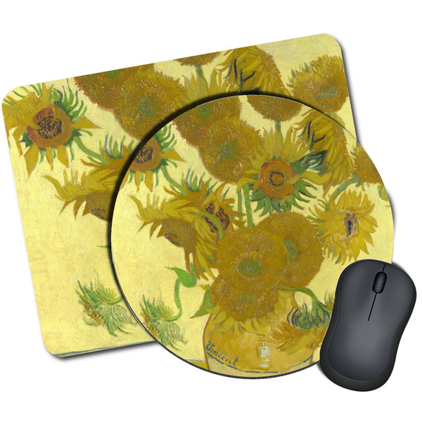 Custom Sunflowers (Van Gogh 1888) Mouse Pad
