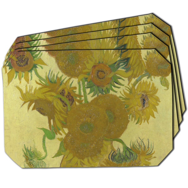 Custom Sunflowers (Van Gogh 1888) Dining Table Mat - Octagon