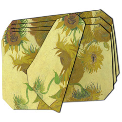 Sunflowers (Van Gogh 1888) Dining Table Mat - Octagon - Set of 4 (Double-SIded)