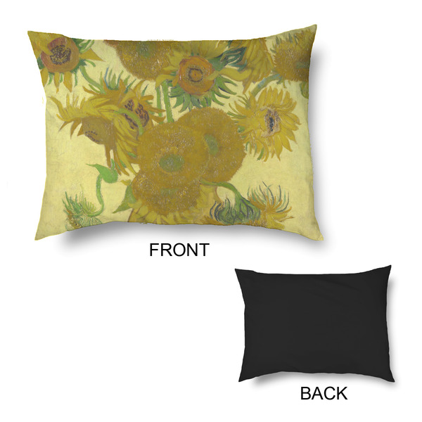 Sunflowers (Van Gogh 1888) Outdoor Dog Beds - Medium - APPROVAL