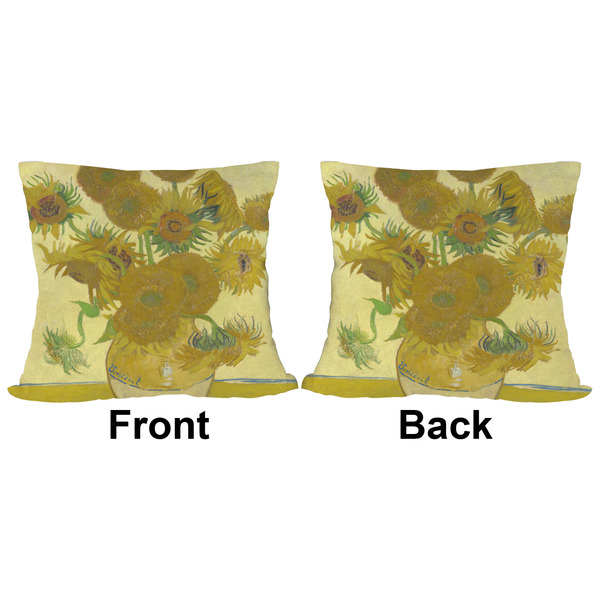 Sunflowers (Van Gogh 1888) Outdoor Pillow - 16x16