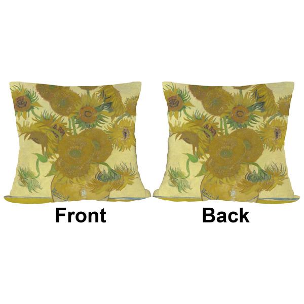 Sunflowers (Van Gogh 1888) Outdoor Pillow - 18x18