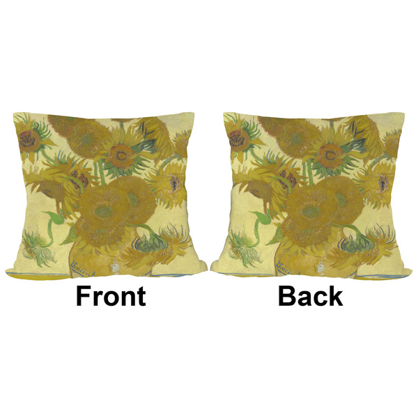 Sunflowers (Van Gogh 1888) Outdoor Pillow - 20x20