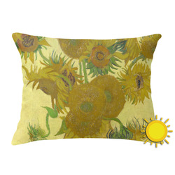 Sunflowers (Van Gogh 1888) Outdoor Throw Pillow (Rectangular)