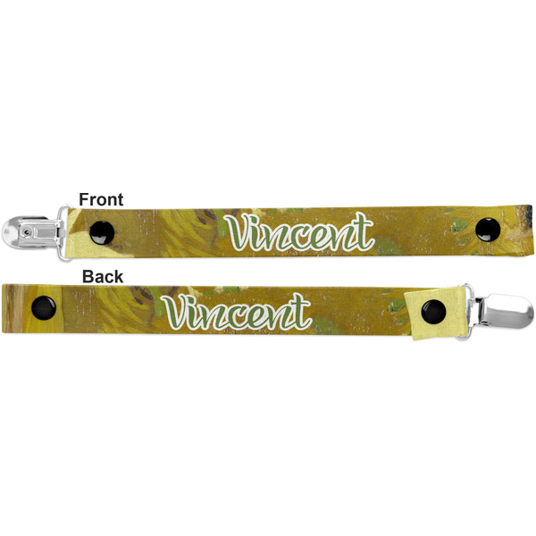 Sunflowers (Van Gogh 1888) Pacifier Clip - Front and Back