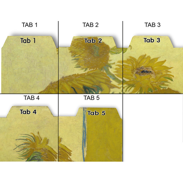 Sunflowers (Van Gogh 1888) Page Dividers - Set of 5 - Approval