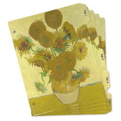 Sunflowers (Van Gogh 1888) Binder Tab Divider - Set of 5