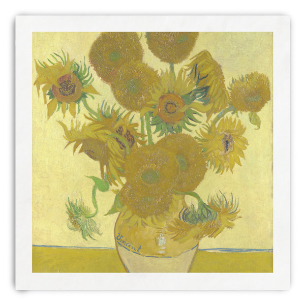 Custom Sunflowers (Van Gogh 1888) Paper Dinner Napkins