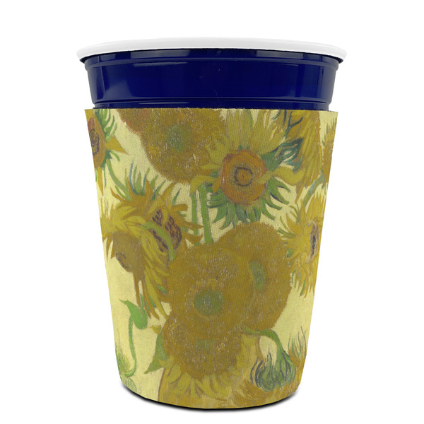 Sunflowers (Van Gogh 1888) Party Cup Sleeves - without bottom - Front (On Cup)