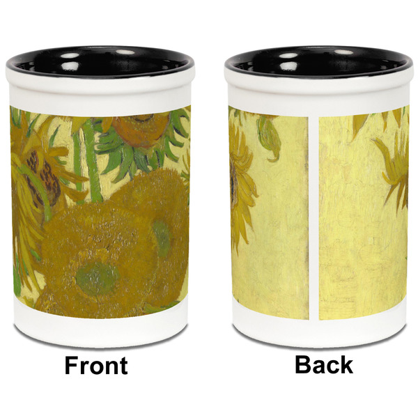 Sunflowers (Van Gogh 1888) Pencil Holder - Black - approval