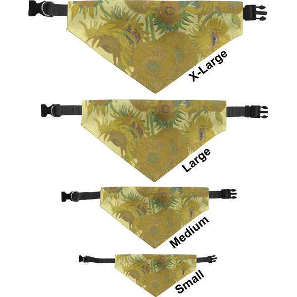 Sunflowers (Van Gogh 1888) Pet Bandana Sizes
