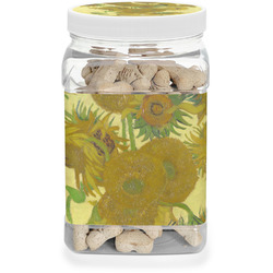Sunflowers (Van Gogh 1888) Dog Treat Jar