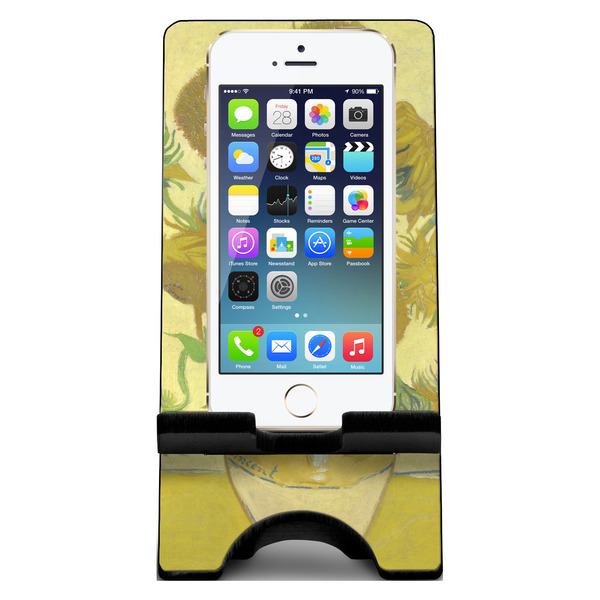 Sunflowers (Van Gogh 1888) Phone Stand - Large - w/ Phone