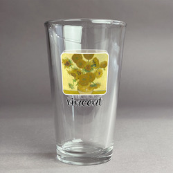 Sunflowers (Van Gogh 1888) Pint Glass - Full Color Logo