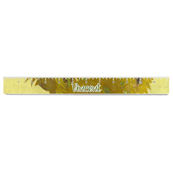 Sunflowers (Van Gogh 1888) Plastic Ruler - 12" - FRONT