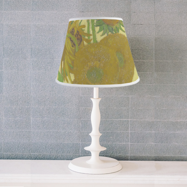 Sunflowers (Van Gogh 1888) Poly Film Empire Lampshade - Lifestyle
