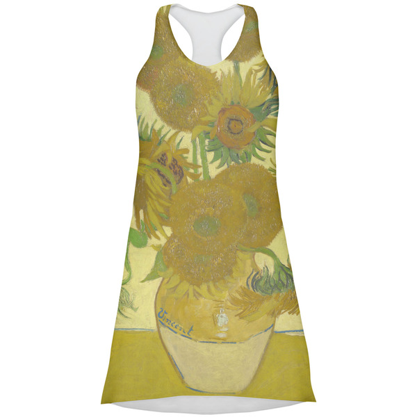 Custom Sunflowers (Van Gogh 1888) Racerback Dress - Medium