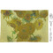 Sunflowers (Van Gogh 1888) Rectangular Glass Appetizer / Dessert Plate - Single or Set