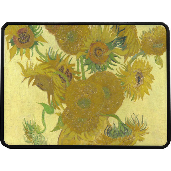 Sunflowers (Van Gogh 1888) Rectangular Car Hitch Cover w/ FRP Insert