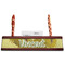 Sunflowers (Van Gogh 1888) Red Mahogany Nameplates with Business Card Holder - Straight