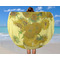 Sunflowers (Van Gogh 1888) Round Beach Towel - In Use