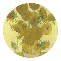 Sunflowers (Van Gogh 1888) Round Decal - Large